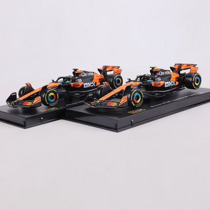 Burago 1:43 2025 McLaren MCL39 F1 Carro de Corrida Edição de Capa Dura Nº 4/Nº 81 Modelo de Carro em Liga
