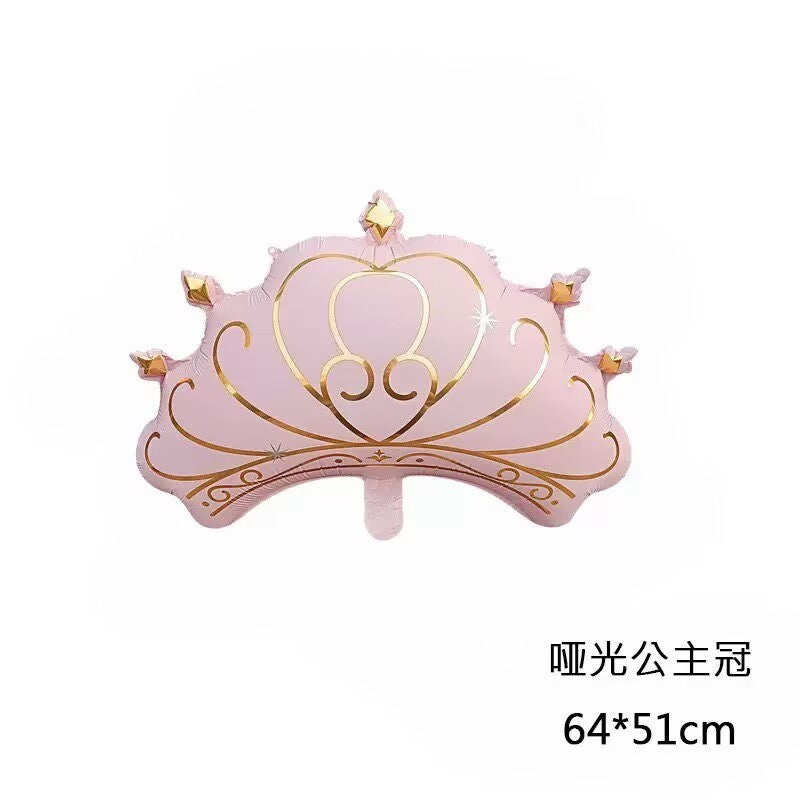New Dream Princess Castle Pumpkin Cart Aluminum Film Balloon, Swing Bear, Children's Birthday Party Decoration Props