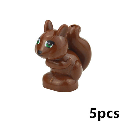 Creative DIY Model cute little Animal MOC Brick Building Blocks Pet Zoo Dog Duck Tortoise Penguin Cat Pig Bird Rabbit Toys