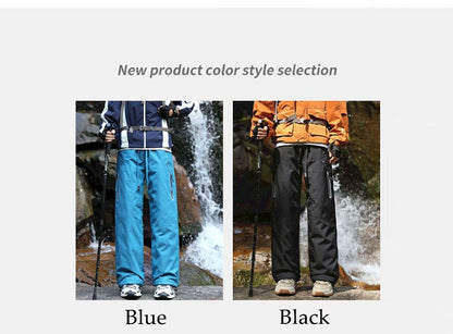 Calças de Caminhada Masculinas Inverno Quente Impermeáveis Corta-vento Refletivas para Escalada Acolchoadas Grossas para Camping Esqui Trekking Esportivas