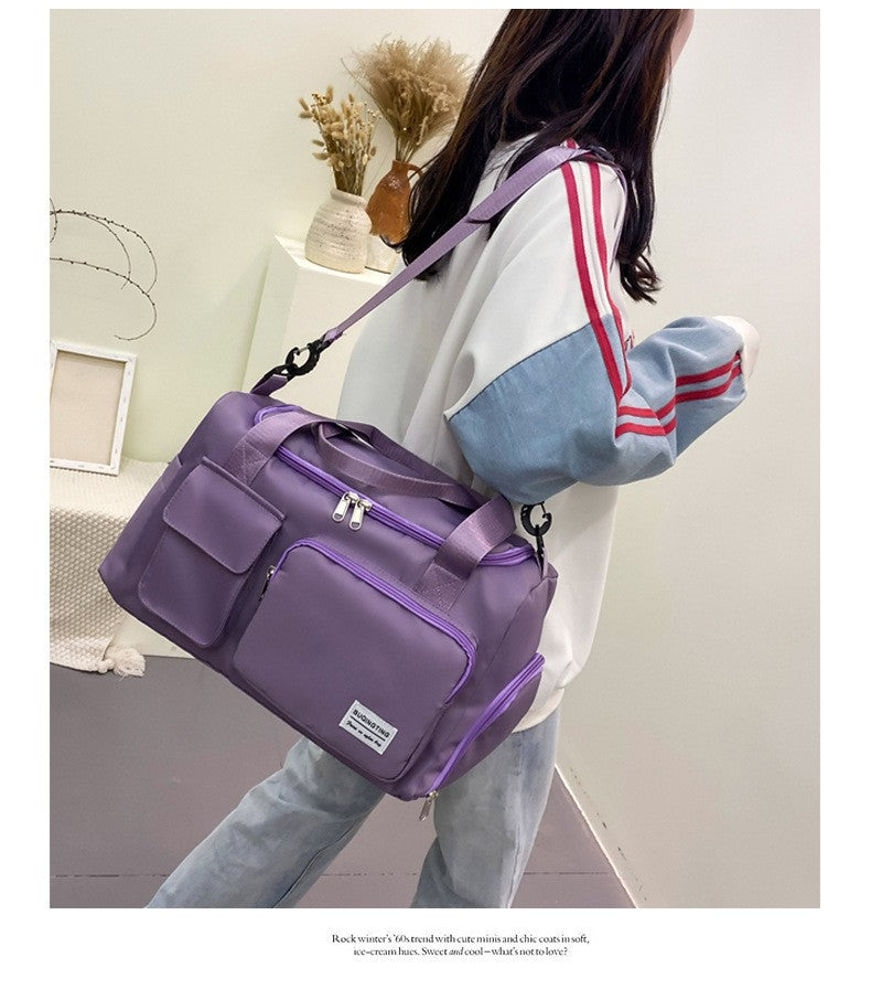 Womne's Travel Bags Handbags Gym Shoulder Bags Oxford Fitness Camping Trekking Bags Hiking Waterproof Outdoor Crossbody Bag