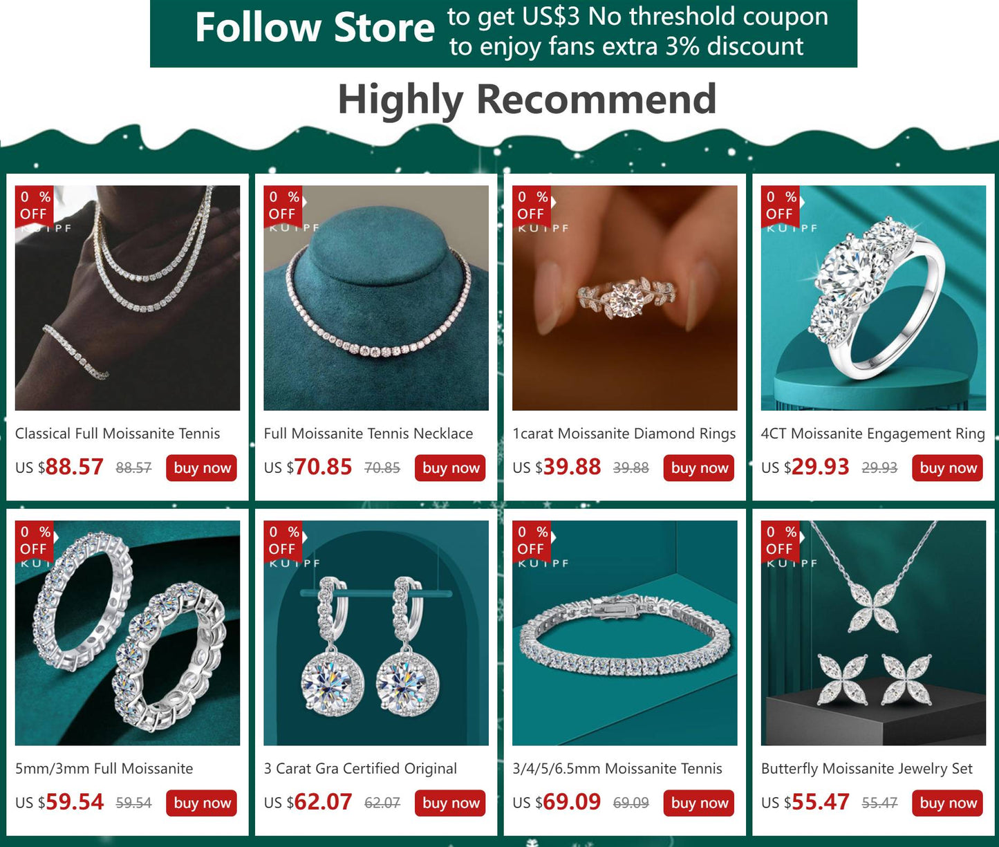 Colar Riviera de Moissanite com Certificado Gradiente de 3-5mm Gargantilha de Prata S925 para Mulheres