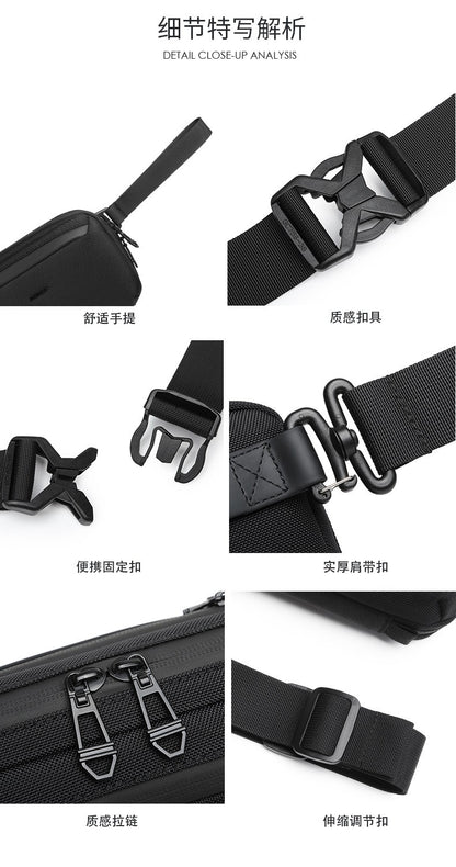 OZUKO Multi-Functional Business Casual Handbag Stylish Simple and Versatile Shoulder Messenger Bag Clutch Bag