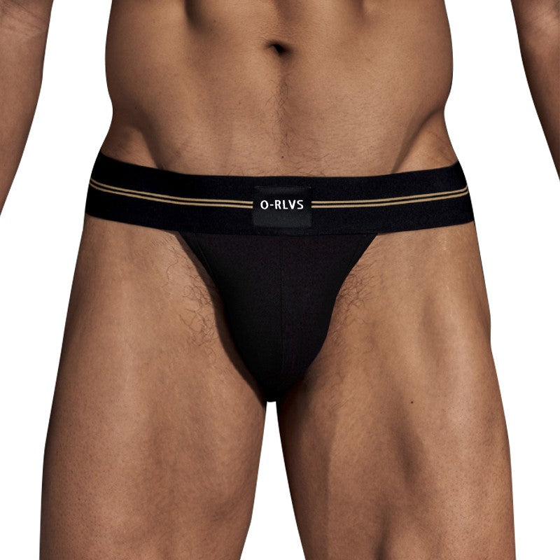 ORLVS Briefs Male Seamless Hip Design Mens Underwaer Super Large Wide 5cm Elastic Band Independent Codpiece Boy Short Pants