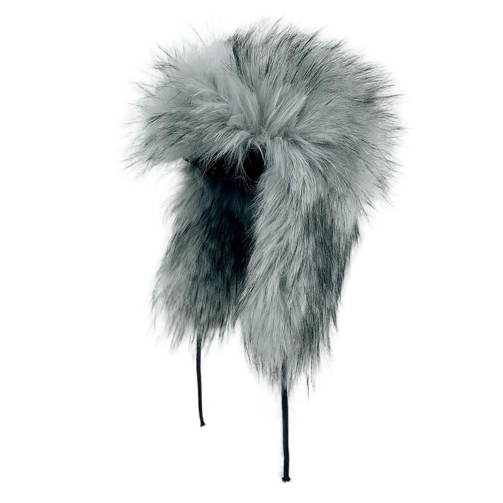 Gorro de inverno russo feminino com proteção de orelha de pele sintética, gorro corta-vento quente para senhoras, moda de luxo, chapéu de esqui de cor sólida com aba larga