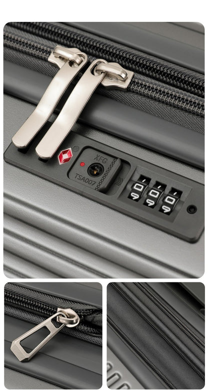 sushimu Suitcase Wide Handle Travel Suitcase Men 20 24 26 Carry-On Luggage Women PC  Trolley Case Can expand capacity