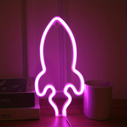 Neon Sign Alien Face Shaped Wall Hanging Lights for Home Game Room Saucerman  Plant LED Night Lamps Xmas Party Holiday Art Decor