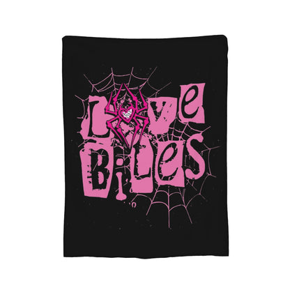 Love Bites AJ Lee Spider Logo Cobertor de flanela para primavera e outono, cobertor quente multifuncional para casa, sofá, colcha.