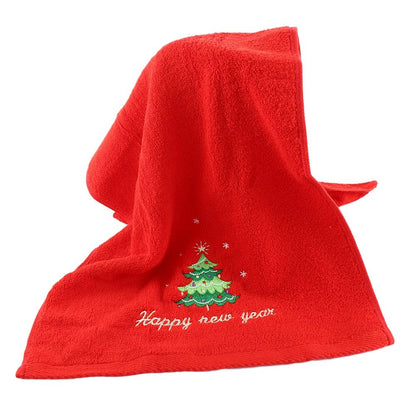 Christmas Towels and Bath Towels, Christmas Red Towel and Bath Towel Set, Merry Christmas Bathroom Supplies, Christmas Gifts