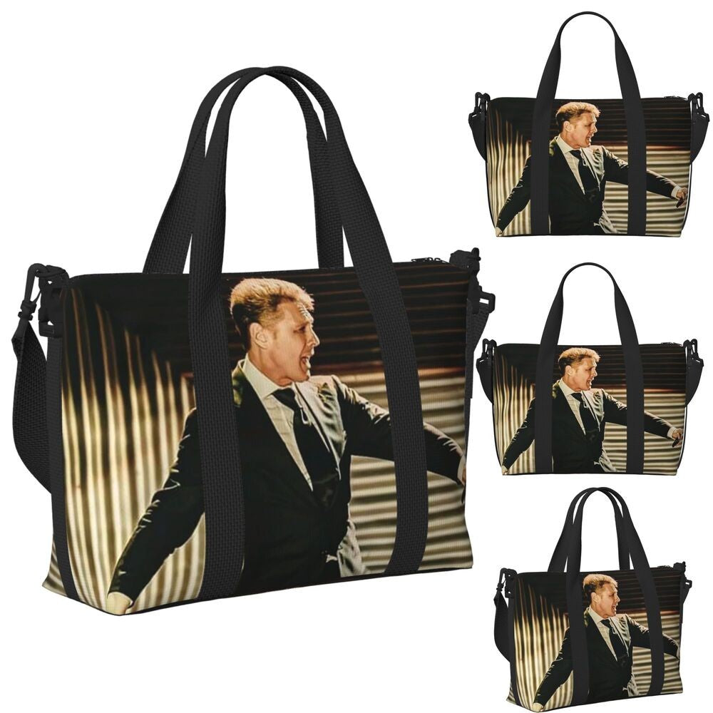 El Sol De Mexico Luis Miguel Beach Travel Bag Large Capacity Tote Bags for Gym Sport Women Shopping Duffle Shoulder Bag