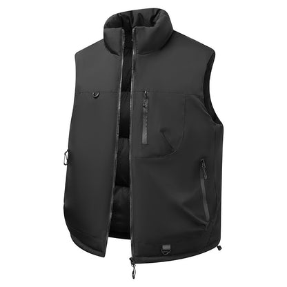 Colete Masculino e Feminino para Pesca ao Ar Livre Casual Corta-Vento Respirável Quente Macio e Confortável para Inverno à Prova de Frio Roupa de Algodão Respirável