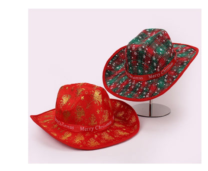 Winter Fashion Christmas Ribbon Decorated Simple Denim Hat Elegant Halloween Matching Trendy New Arrival