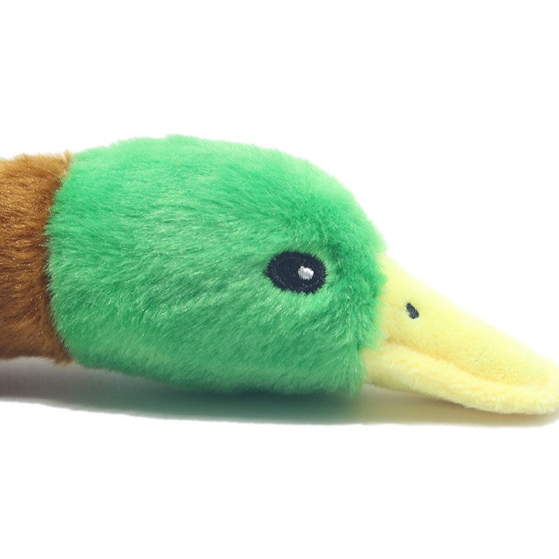 Brinquedo de Pelúcia Fofo de Pato com Som, Bicho de Pelúcia Chiador, Brinquedo para Cão que Limpa os Dentes, Brinquedo de Corda para Roer, Acessórios para Animais de Estimação