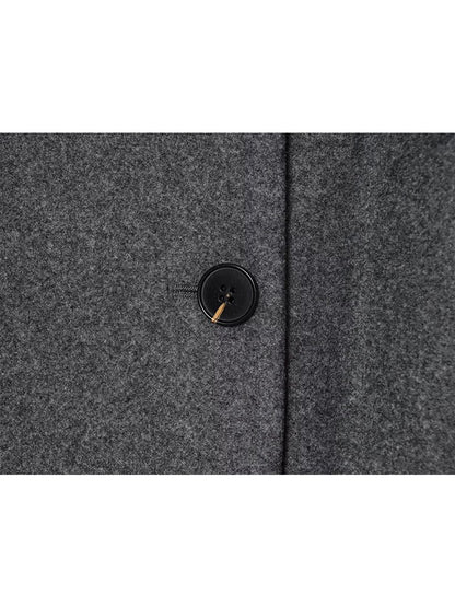 TFMLN Winter New Ladies Solid Jackets Elegant Long Sleeve Pockets Coat Fashion Scarf Collar Warm Short Jacket Streetwear