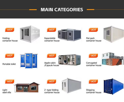 Prefab Tiny Home for Sale 20ft Expandable Container House 2 Bedrooms Kitchen and Bathroom Tiny House To Live in For Adults