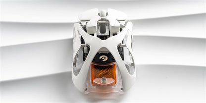 Mouse Gamer Sem Fio Angry Miao Infinity Troca a Quente Metal Ultraleve Oco PAW3950 Dual 8K Com Fio Três Modos
