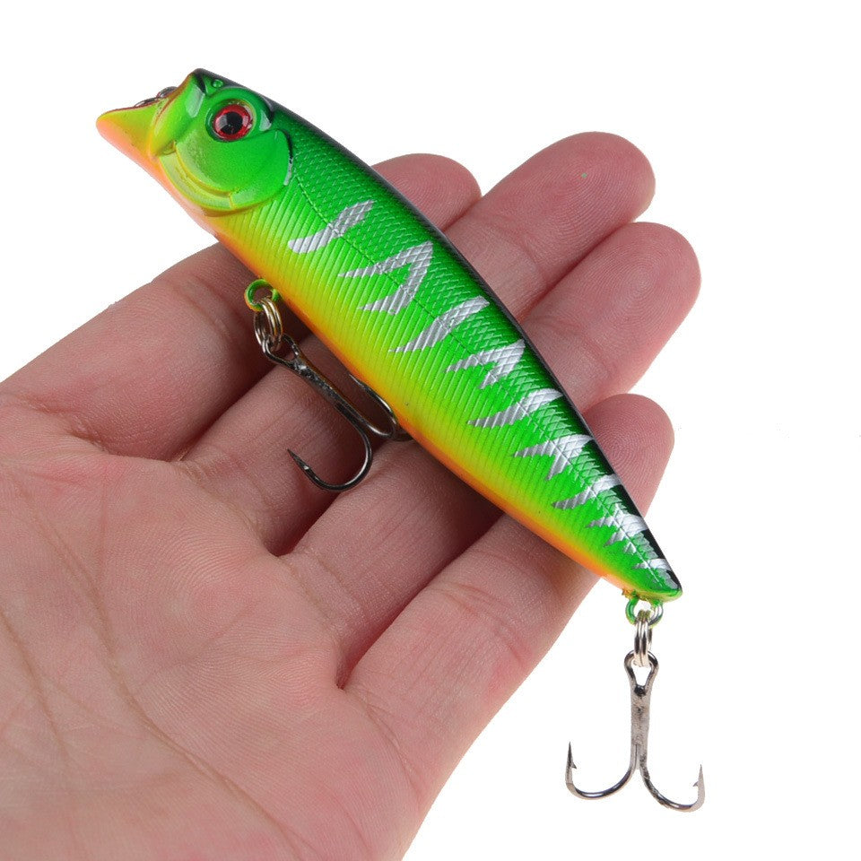 POETRYYI 1pc Isca de Pesca Artificial Popper 9cm/11g Popper de Superfície 17 Cores Isca Rígida Wobblers de Plástico Acessórios de Pesca