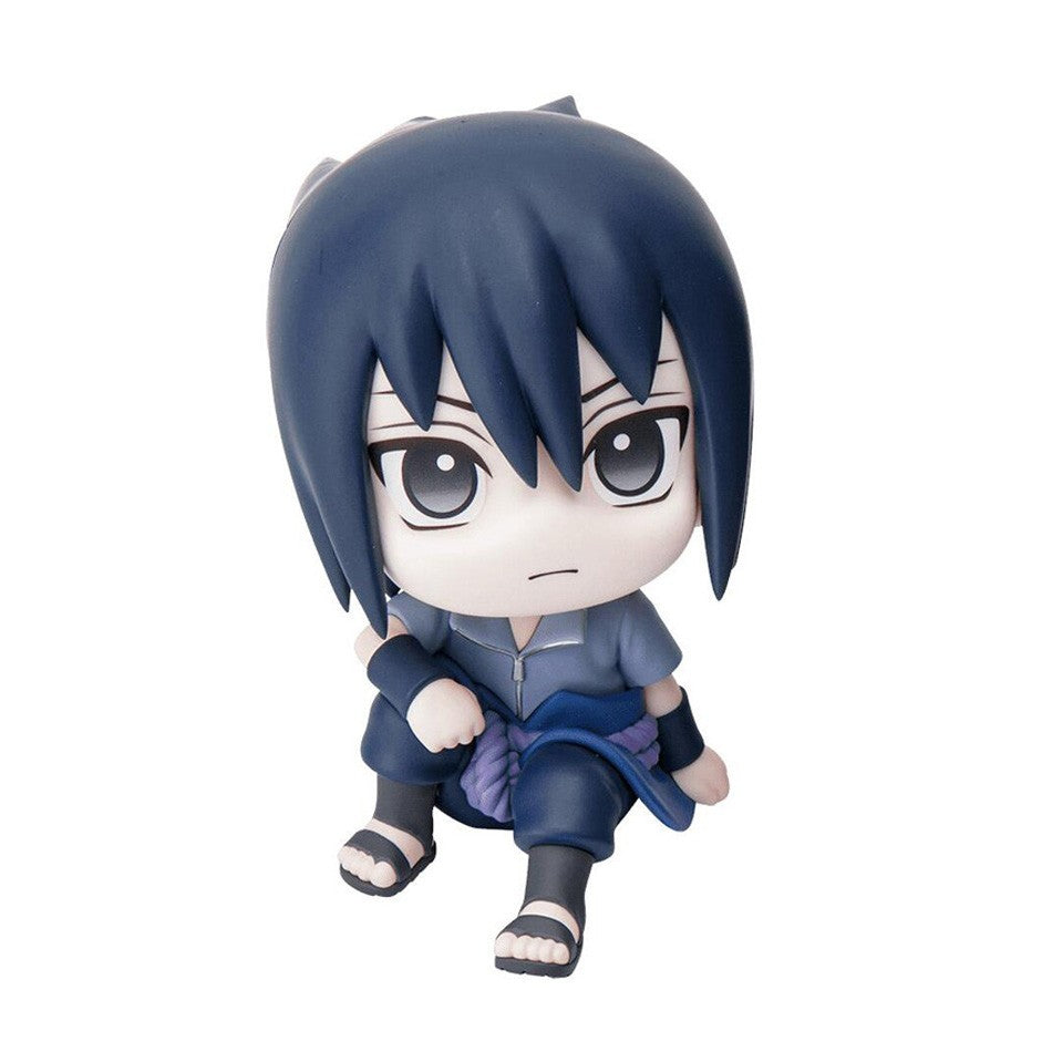 9cm Naruto Anime Figura Uzumaki Naruto Kakashi Uchiha Sasuke Itachi Brinquedos Fofos Q Figuras de Ação Modelo