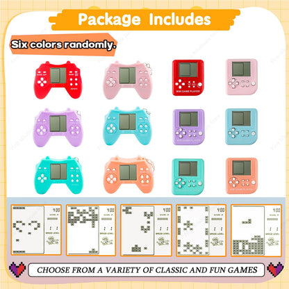 6-48Pcs Video Game Party Favors for Classic Game Console Keychain Birthday Joypad Souvenir School Valentine Gifts