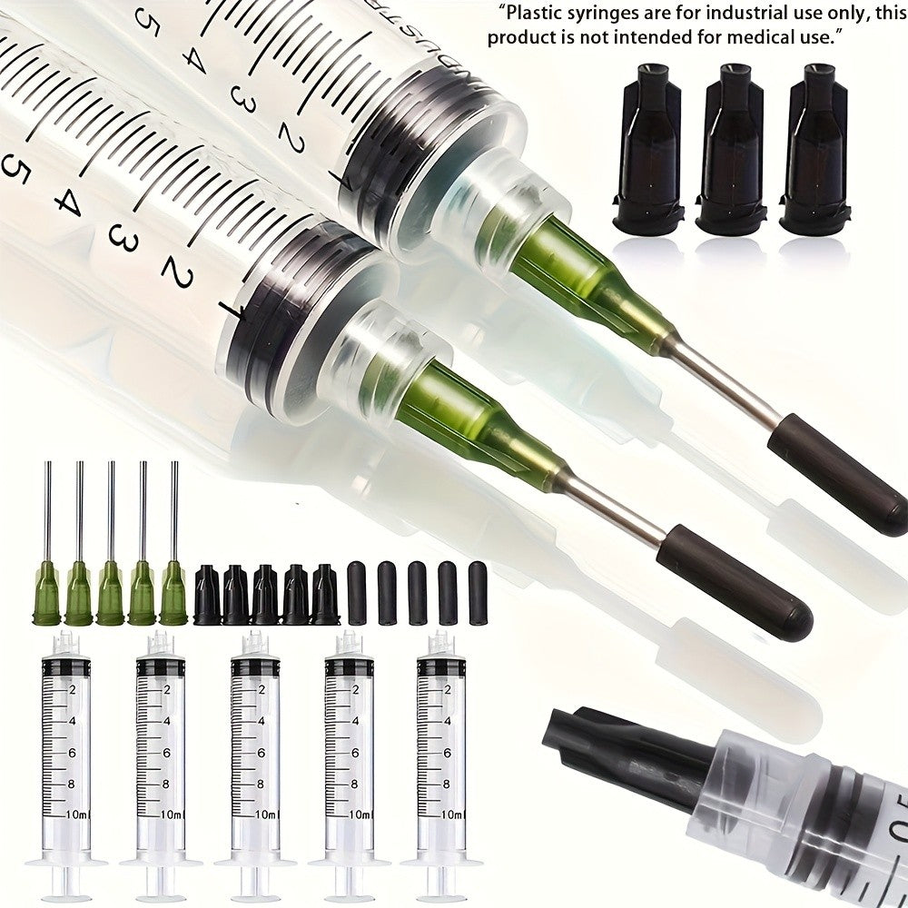 Conjunto de 20 Agulhas Dosadoras - Seringa Multiuso, Material Durável, Com Tubo de Agulha, Agulha, Silicone