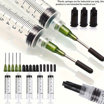 Conjunto de 20 Agulhas Dosadoras - Seringa Multiuso, Material Durável, Com Tubo de Agulha, Agulha, Silicone