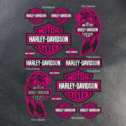2026 Novo Adesivo Harley Davidson Logotipo Capacete Tanque Moto Decalque