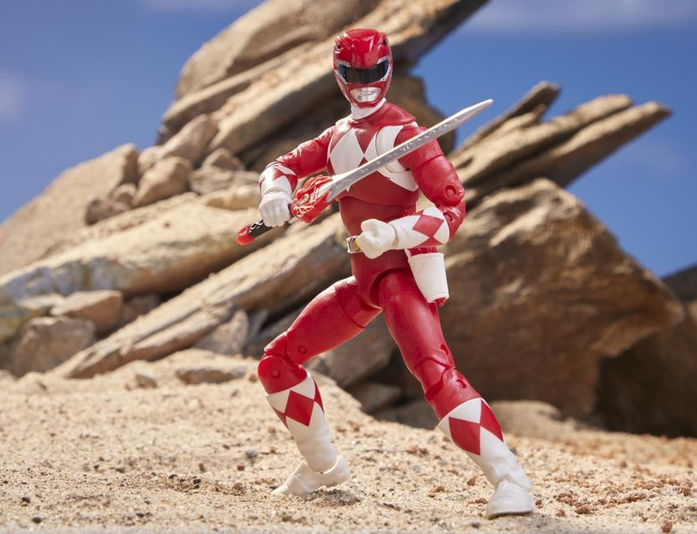 Boneco de Anime Hot Power Rangers Red Ranger Lightning Collection Dino Fury Bonecos de Ação Modelo Estátua Brinquedos Presentes