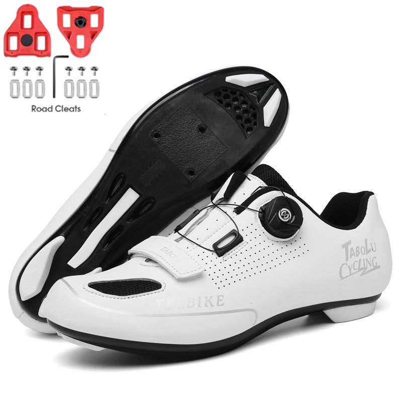 Cycling MTB Shoes with Clits Men Route Cleat Road Bike Speed Flat Sneaker Racing Women Bicycle Mountain Spd Biking Footwear