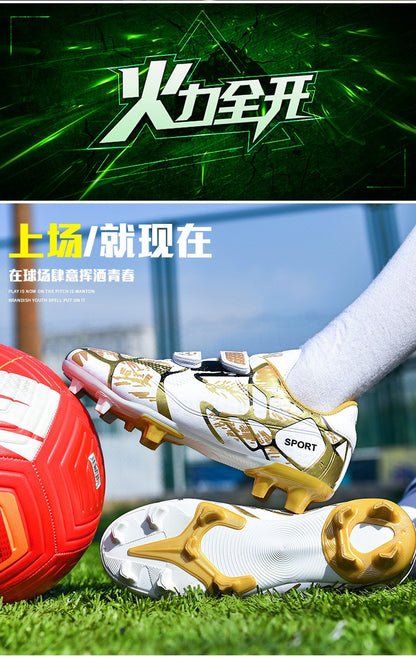 New Kids Football Boots Non Slip Professional Fast Children Football Shoes Original Boys Soccer Shoes Indoor Match Ultralight