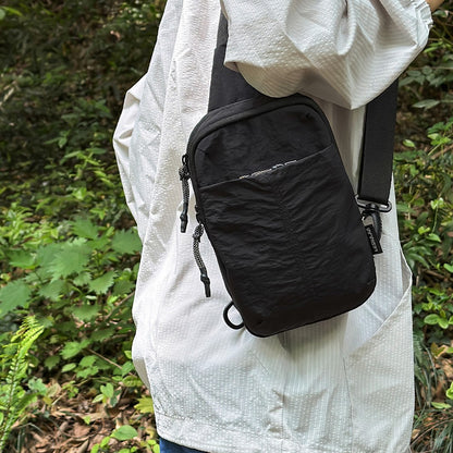 Chest Bag for Men and Women 2025 New Summer Small Backpack Crossbody Bag Casual Shopping Versatile Mobile Phone Bag