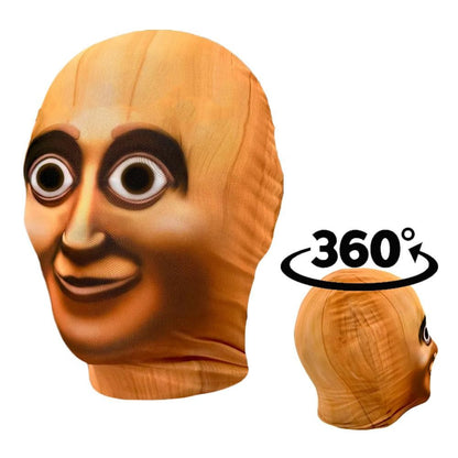 3D Printed Full Face Visual Mask Balaclava Fun Role-playing Props Costumes Novel Elastic Mesh Headgear for Men Women
