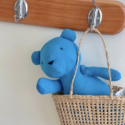 2024 New Little Bear Cloth Art Doll Cute and Creative Cloth Doll Doll Doll Adorable Baby Comfort Toy