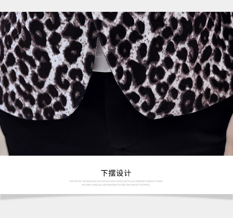 Blazer New Men's Fashion Business Gentleman Wedding British Style Banquet Leopard Print Luxe Handsome Outdoor Casual Blazer