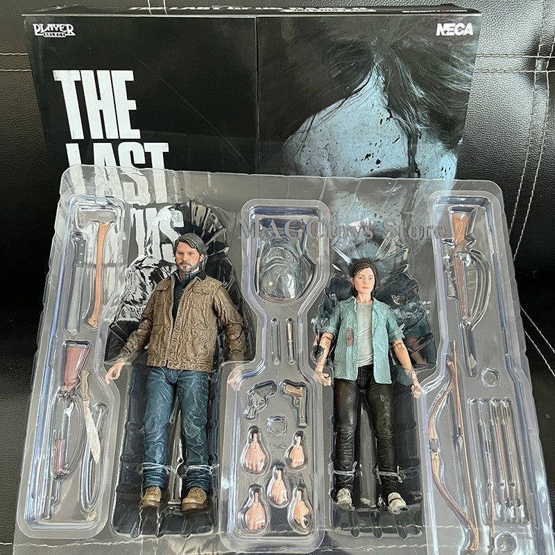 18cm NECA The Last Of Us Part 2 Joel Ellie Com Arco Action Figure 2 pçs/set Modelo Brinquedo Articulado Presente de Natal Brinquedo Premium