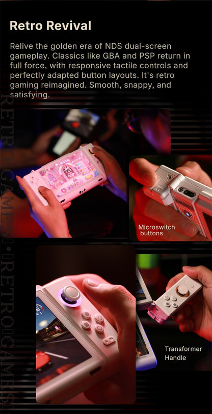OneXugar SUGAR 1 Foldable Dual OLED Handheld Game Console Android 14 Snapdragon G3 Gen3 16GB 512GB Portable Gaming Handheld