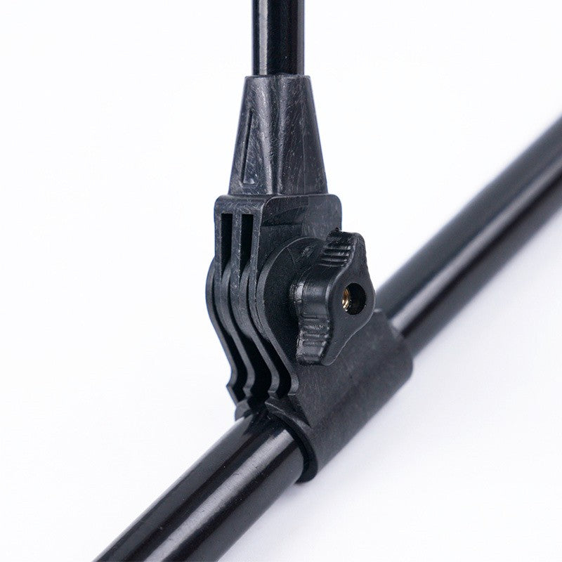 1.7M/2.1M/2.4M Novo Suporte de Vara de Pesca Telescópico de Aço Inoxidável Engrossado, Suporte de Vara de Pesca Dupla Finalidade, Suporte para Vara de Pesca