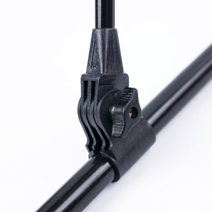1.7M/2.1M/2.4M Novo Suporte de Vara de Pesca Telescópico de Aço Inoxidável Engrossado, Suporte de Vara de Pesca Dupla Finalidade, Suporte para Vara de Pesca