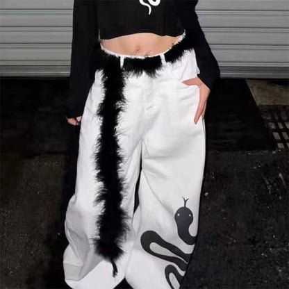 Jeans Pants Decor Embroidered Flower Lace Mini Skirt Irregular See Through Ruched Skirts High Waist Harajuku Pleated Skirts