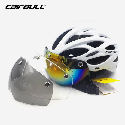 Cairbull Capacetes de Ciclismo MTB Mountain Road Capacete de Bicicleta de Corrida Leve Respirável Led Segurança Capacete de Bicicleta 54-62cm Casco