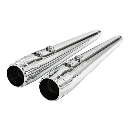 Motorcycle 4" Slip-on Mufflers Exhaust Pipes For Harley Touring Electra Street Glide 1995-2016