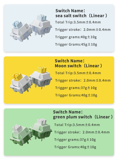 AJAZZ AK820 Teclado Mecânico para Jogos Sem Fio Hot Swap, Layout 75%, Switches Trocáveis, Conectividade de Três Modos