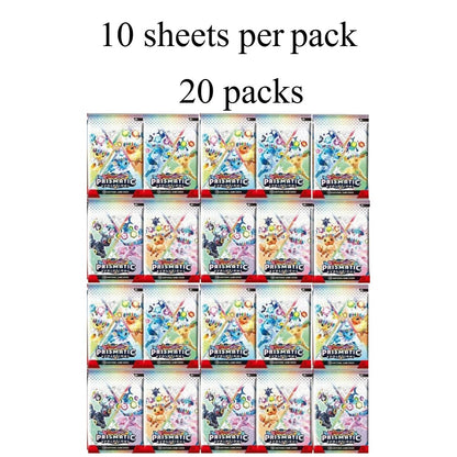 Novos jogos 4-36Pacote de Cartas Pokémon em Inglês Caixa de Booster Black Bolt White Flare Cartas de Batalha Pokémon Troca de Jogo Presente