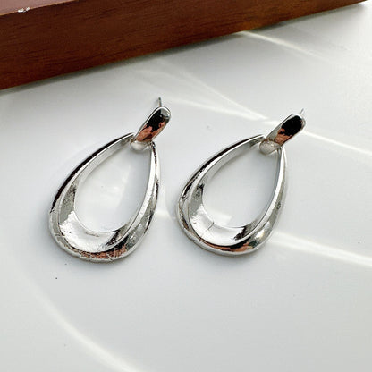 Brincos Geométricos Simples Estilo Francês Para Mulheres Luxuosos Brincos Pendentes Da Moda Joias Para Festas Diárias E Férias Presentes 2025 Novo