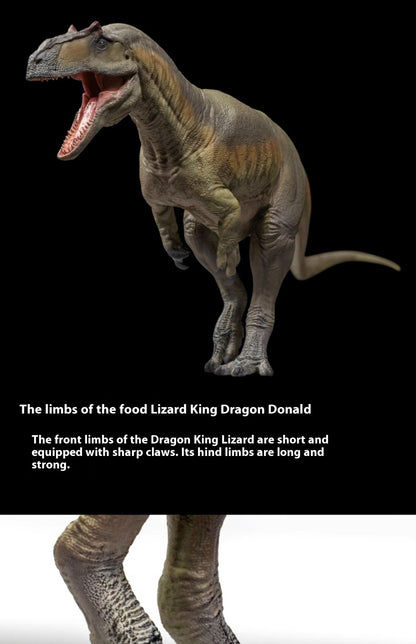 Saurophaganax Donald Dinosaur King Growth Companion Model 75 Dinossauro modelo estatueta brinquedo Presente de Natal Coleção Ornamento