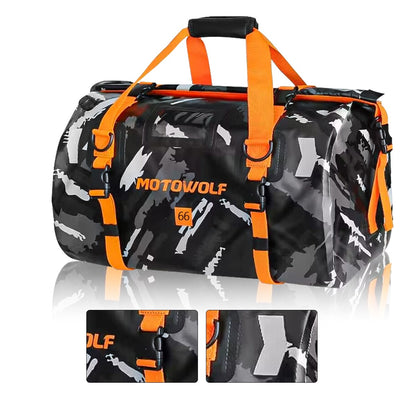 Universal Motorcycle Waterproof Tail Bags Back Seat Bags Cycling Camping Travel Bag Motorbike Scooter Sport Luggage Pack 66L 40L