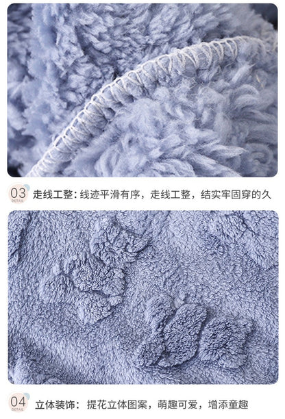 Winter Kids Thick Warm Sets Autumn Boys Girls Flannel Pajamas Suits Baby Long Sleeve Sleepwear Outfits Casual Children Clothes