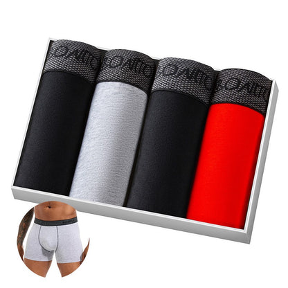 4pcs Cotton Boxers For Man Underwear Slip High Quality Men's Panties Sexy Homme Underpants Boxer Shorts calecon Trunks