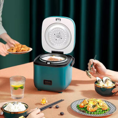 Mini Panela Elétrica de Arroz Automática Doméstica para Cozinha 1-2 Pessoas, Aquecedor de Alimentos a Vapor 1.2L Panela de Arroz Pequena