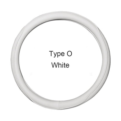 Motocovers Car  Anti-Slip Leather Steering wheel Cover Universal car Steering Wheel Protective Cover Fashion Style 38cm Type O D