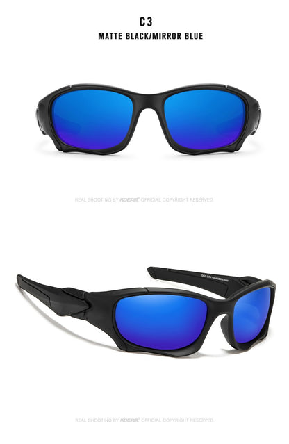 KDEAM Óculos de Sol Polarizados para Esportes ao Ar Livre Masculino Armação Curva Lente Resistente a Estresse Óculos de Sol Feminino KD0623
